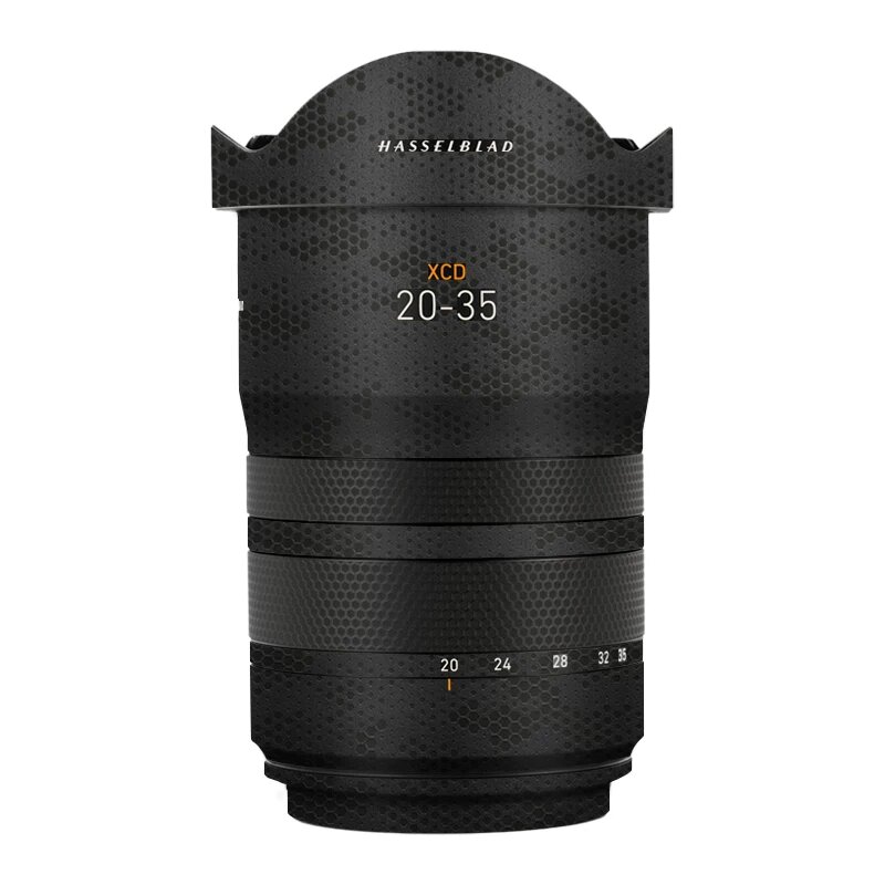 Защитная пленка для объектива камеры Hasselblad XCD 20-35mm f/3.2-4.5 с черной кожей змеи