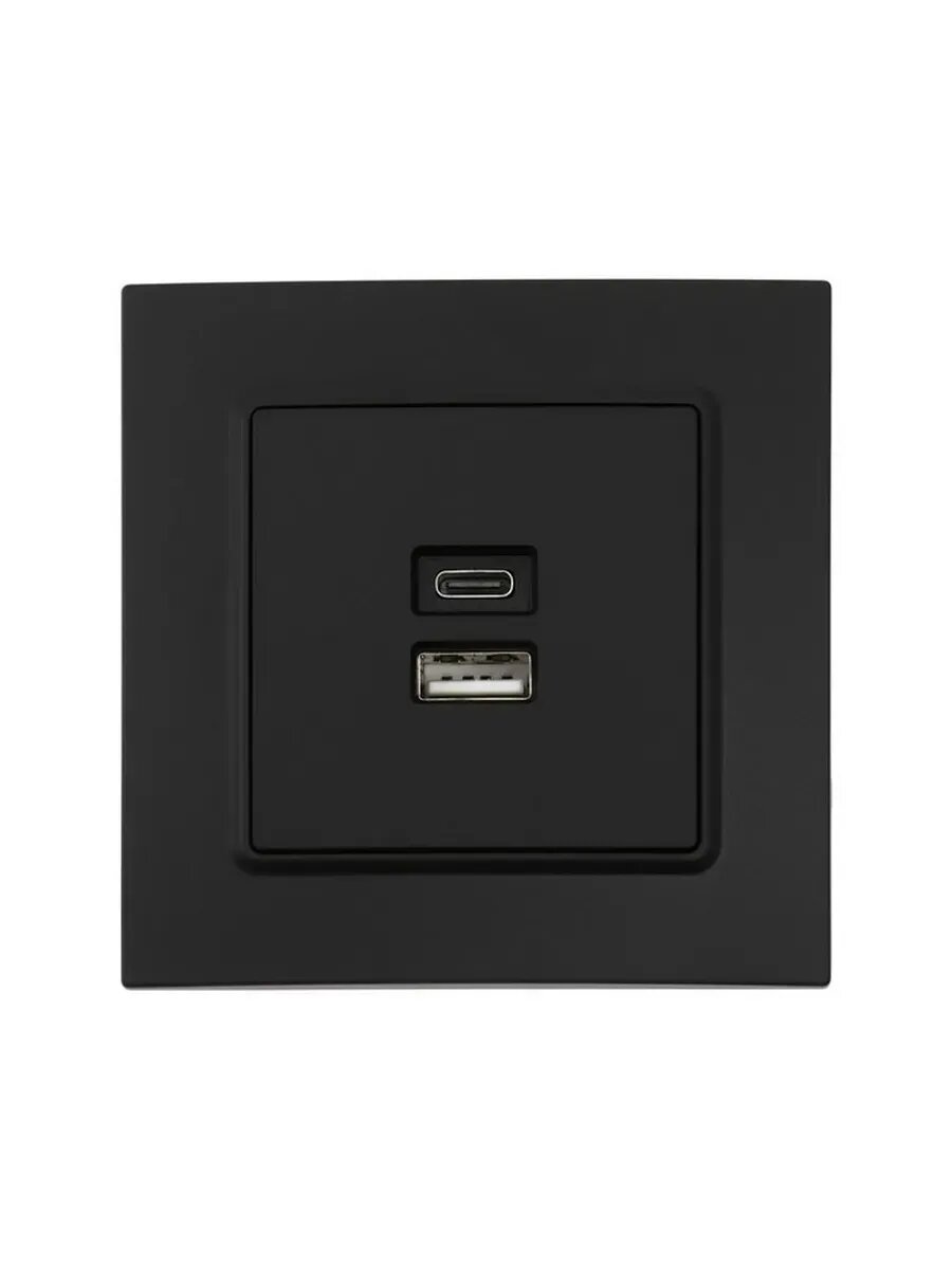 Элегантная розетка с USB для современного интерьера