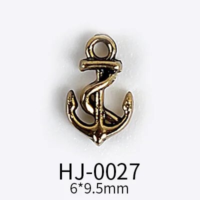 Ретро золотой якорь HJ-0027 для маникюра