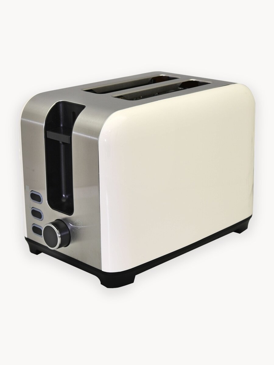 Тостер Oursson TS2120/IV с высокой мощностью 930Вт, 7 степеней поджаривания, функции размораживания и подогрева.