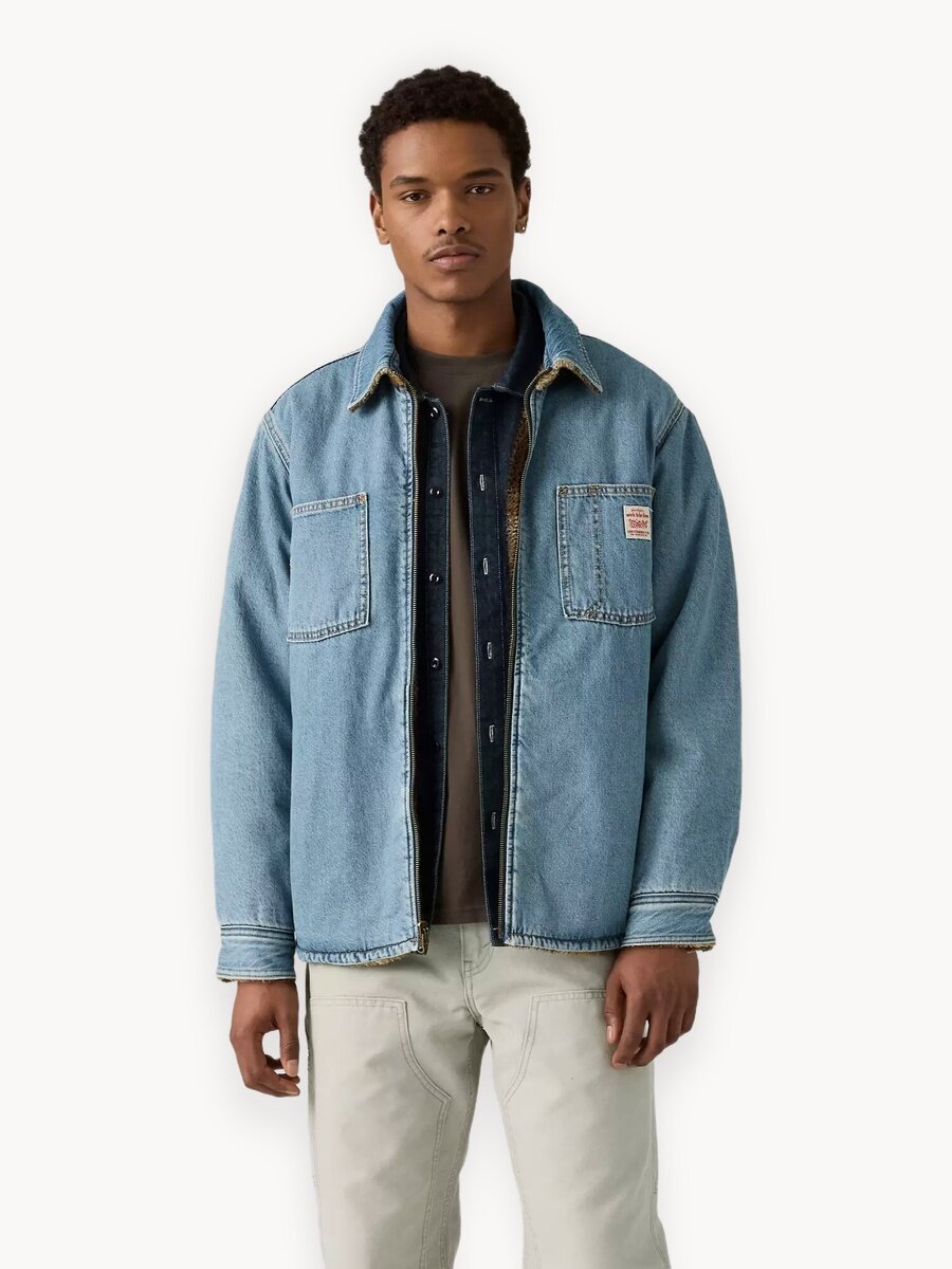 Куртка джинсовая Levi's, размер XL, голубой