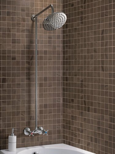 Изображение товара Смеситель для душа РМС SL80-003-1 с тропической лейкой и смесителем на стену