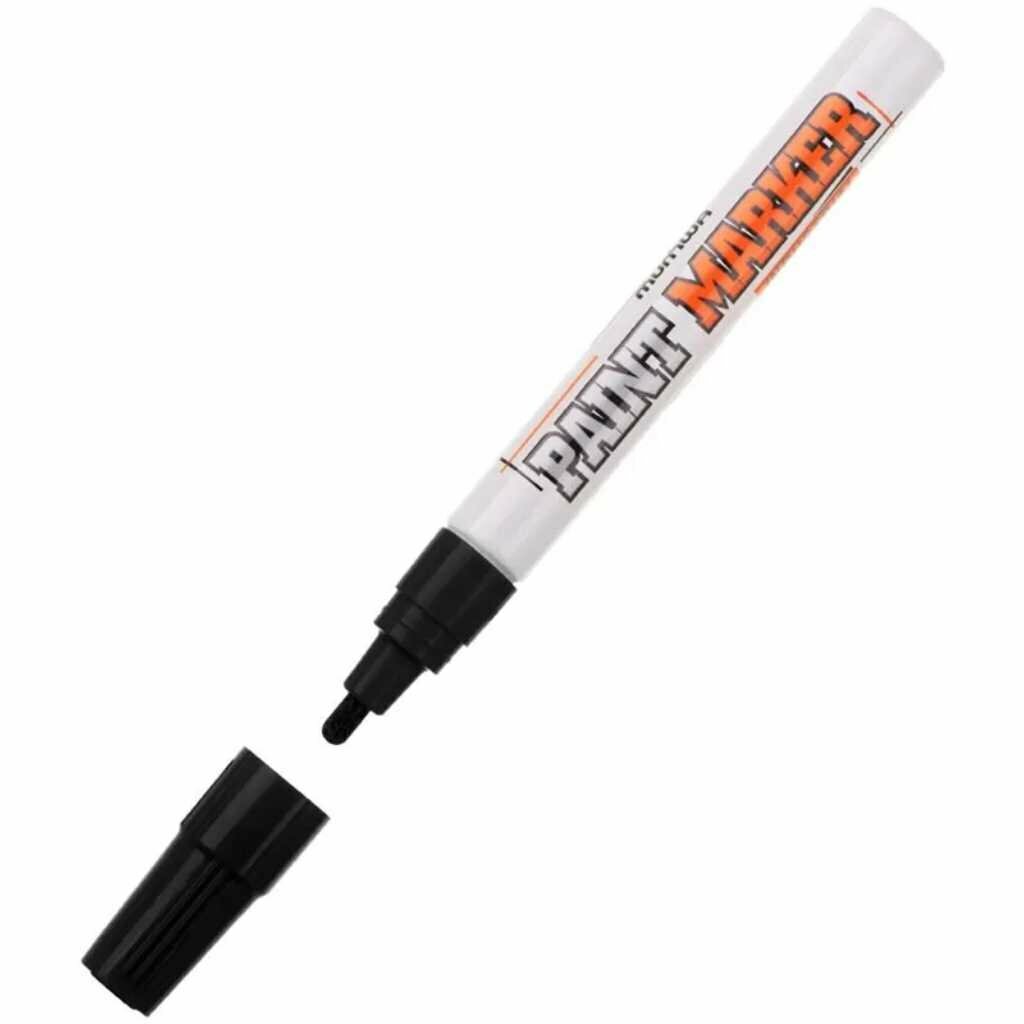 Маркер-краска нитро-основа для промышленного применения 4 мм черный MunHwa Industrial IPM-01