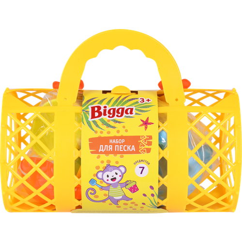 Набор игровой для песка BIGGA Корзинка 7 предметов Арт B1073915 517₽