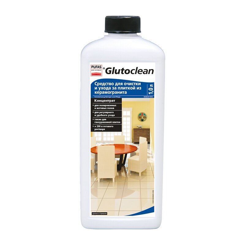 Пуфас Glutoclean N351 Средство для очистки и ухода за плиткой из керамогранита (1л)