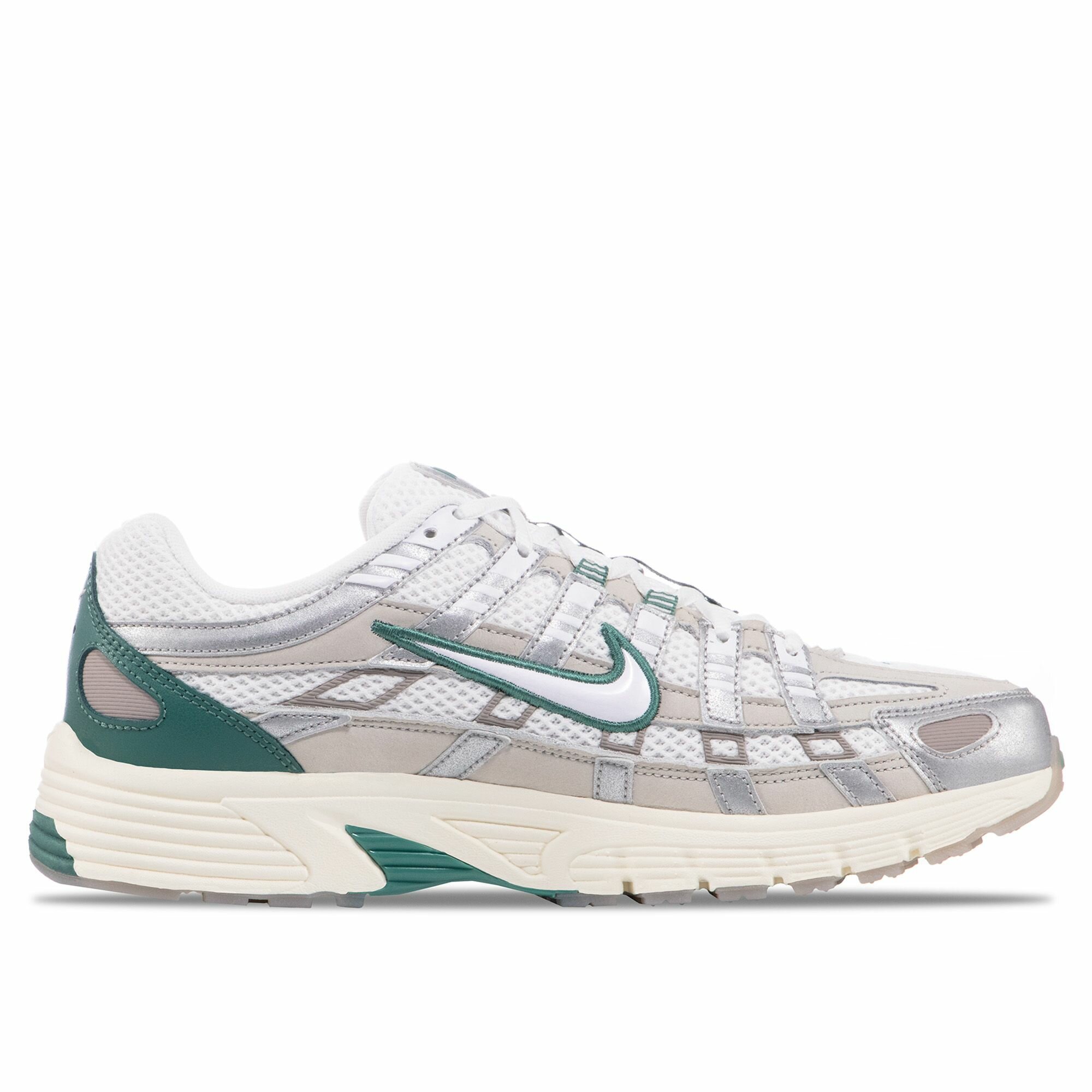 Кроссовки NIKE P-6000 Premium "Light Bone", полнота G, размер 44.5 EU, Dark Smoke Grey/Olive Grey/Metallic Silver/Metallic Copper