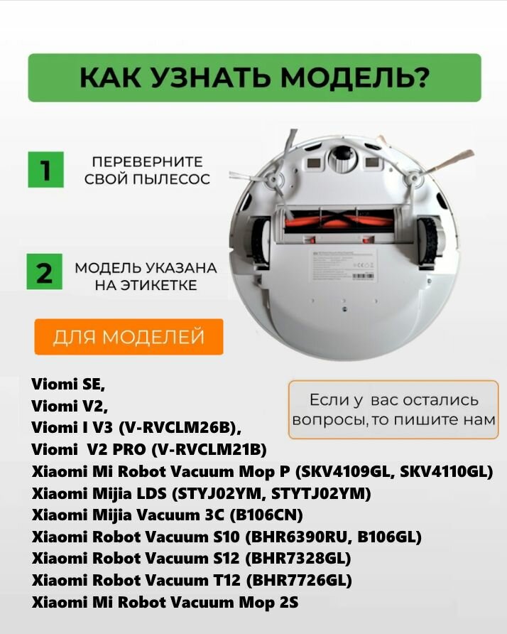 Контейнер для пыли и резервуар воды 2 в 1 для Xiaomi Viomi SE, V2Pro, V3, S10 — фото 1