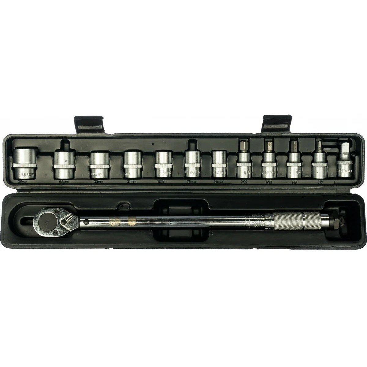 Ключ динамометрический BERGER BG2370 с набором головок 1/2