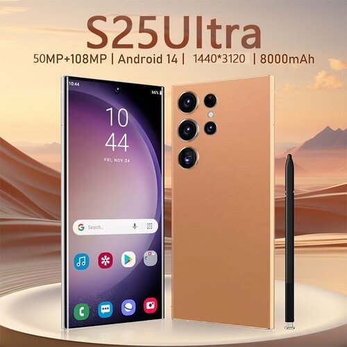 Смартфон S25 Ultra Ростест EAC 12512 ГБ черный матовый черно-серый 26800₽