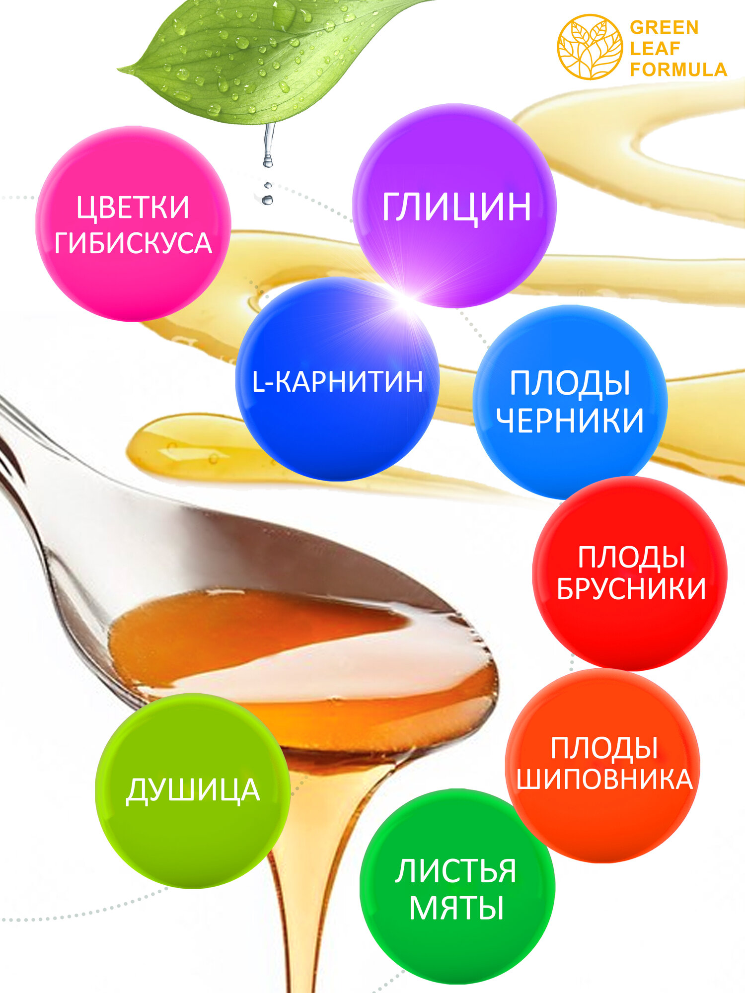Детский сироп Глицин с L-карнитином, для работы мозга, для нервной системы, для памяти и внимания, для иммунитета — фото 1