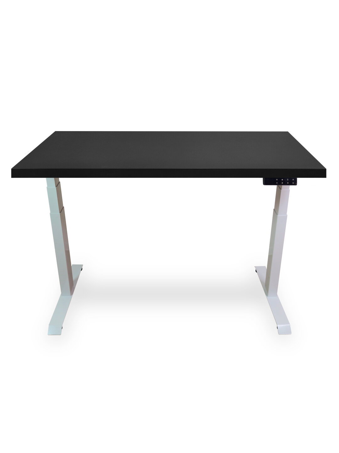 Стол двухмоторный с регулируемой высотой Stand PRO подстолье белое и столешница МДФ Белая 120х65 — фото 1