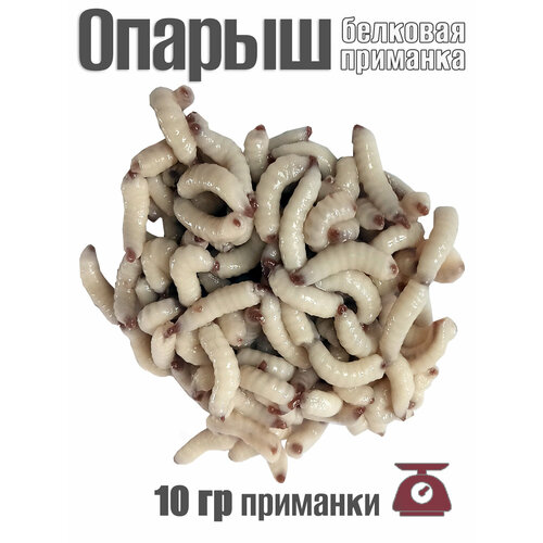 Съедобная мягкая белковая приманка Опарыш 10 гр / ок 80 шт крупный свежайший от апр'25