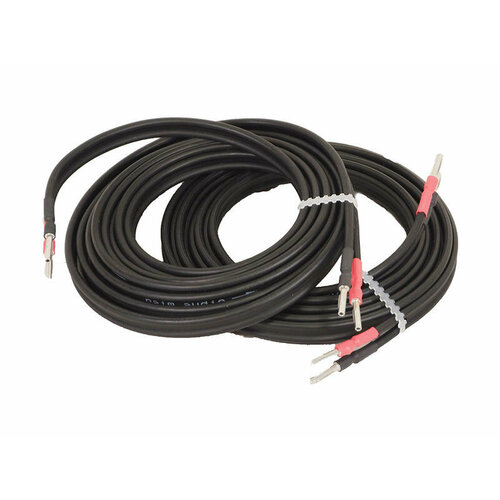 Loudspeaker Cable, NACA5, Black 2x4m flying lead bundle
