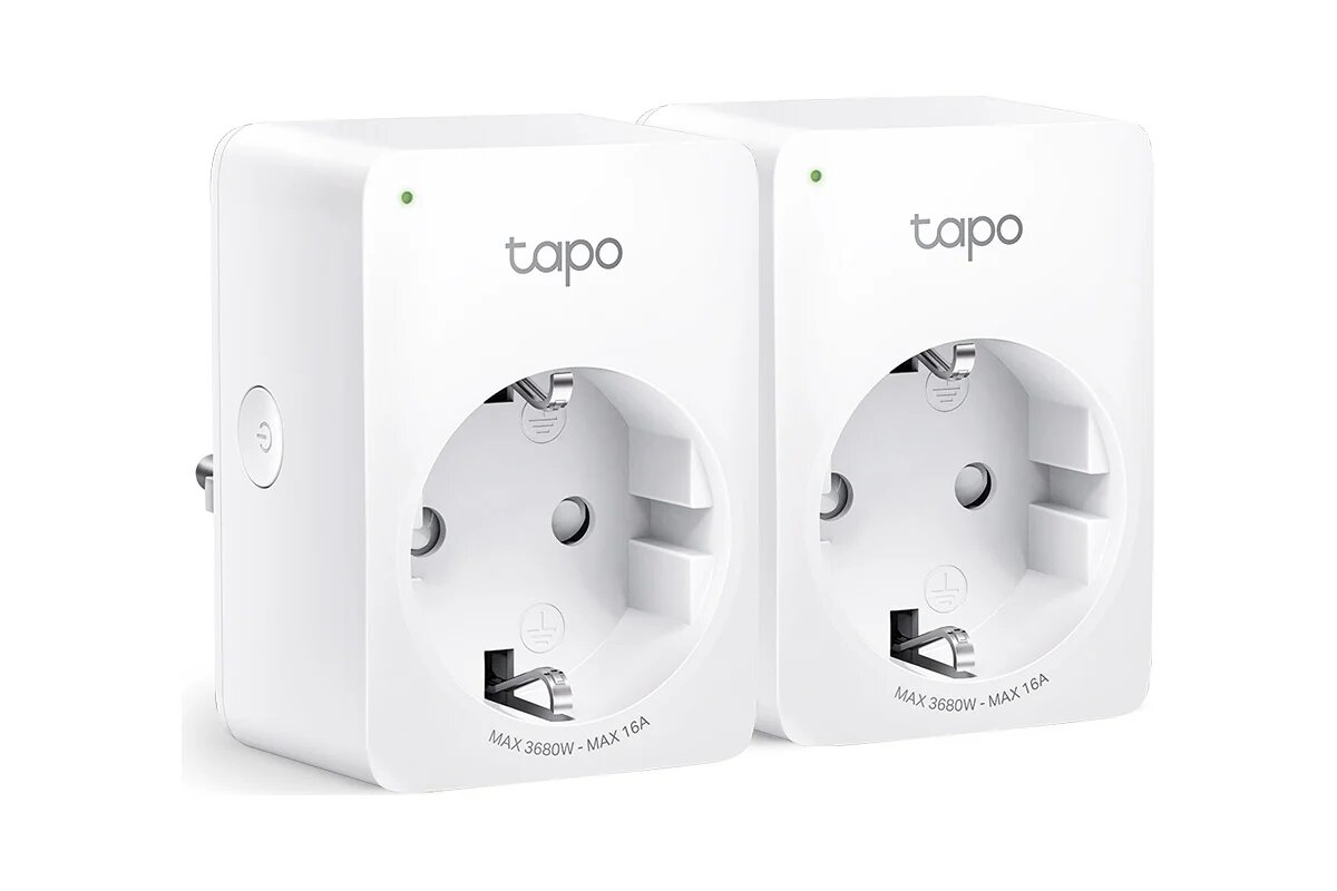 TP-LINK Умная мини Wi-Fi розетка с мониторингом энергопотребления TAPO P110(2-PACK)
