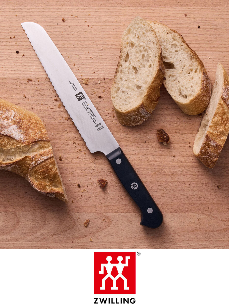 Нож для хлеба 200 мм ZWILLING Gourmet серрейторная заточка нержавеющая сталь