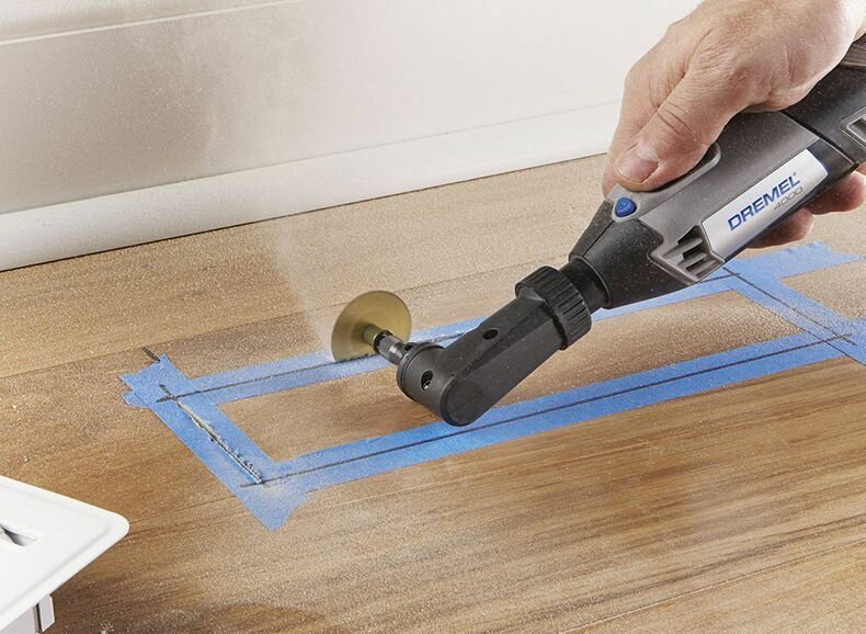 Dremel 575 Угловая насадка для вращающегося инструмента, Приложение под прямым углом — фото 1