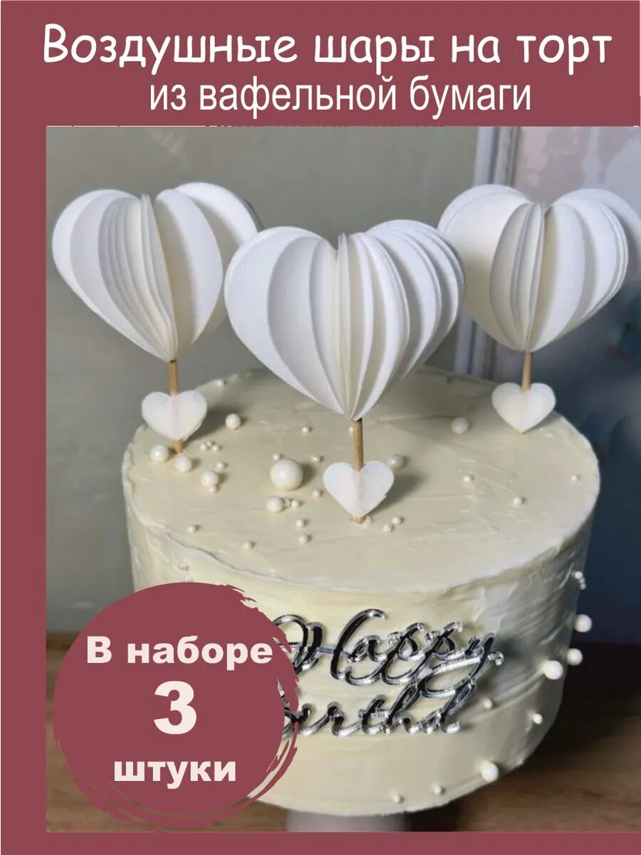 Воздушные шары на торт