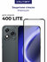 Стекло защитное Full Glue Premium Krutoff для Honor 400 Lite черн...