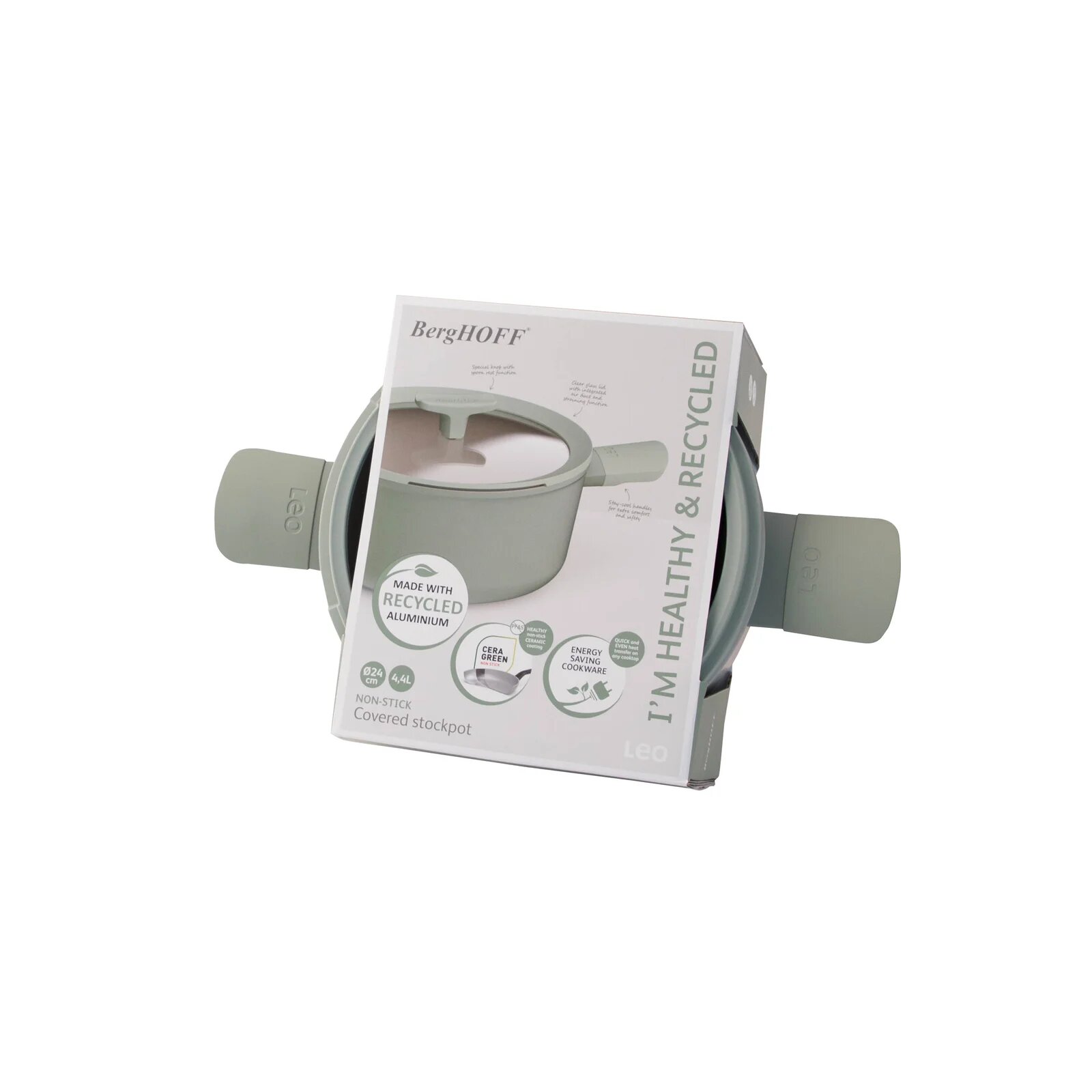 BergHOFF - Кастрюля с крышкой Leo Balance Sage 24 см арт. 3950452 — фото 1