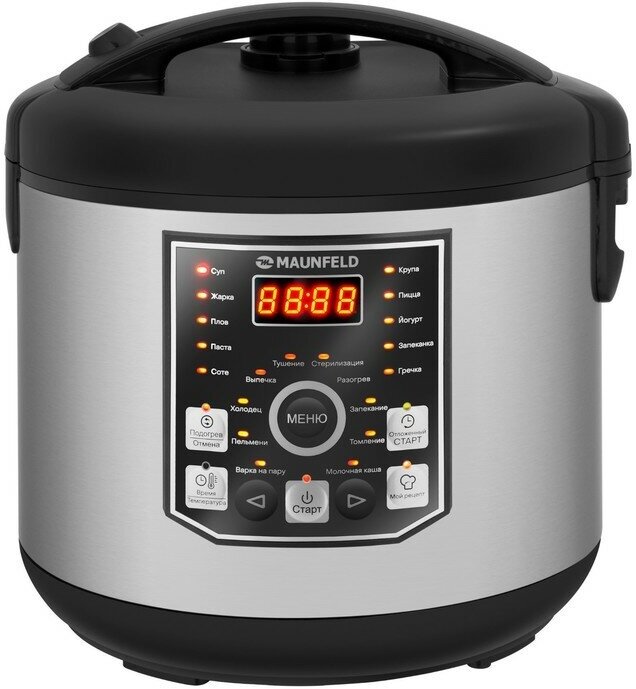 Мультиварка MAUNFELD MPMC-1624S 860 Вт 5 л 21 программа антипригарное покрытие серо-чёрная 93