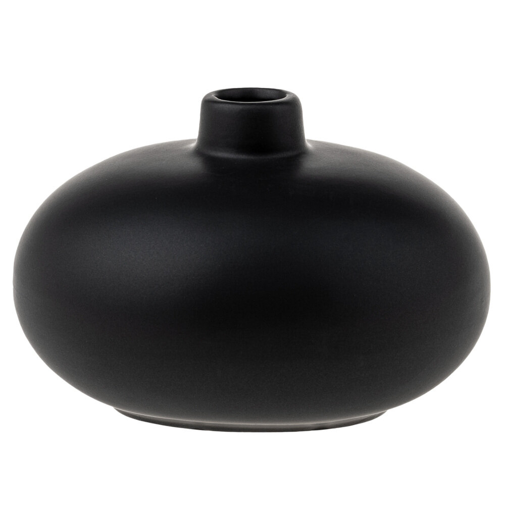Ваза Lepestok.Moscow (керамическая) 15x12хН11 см черная настольная