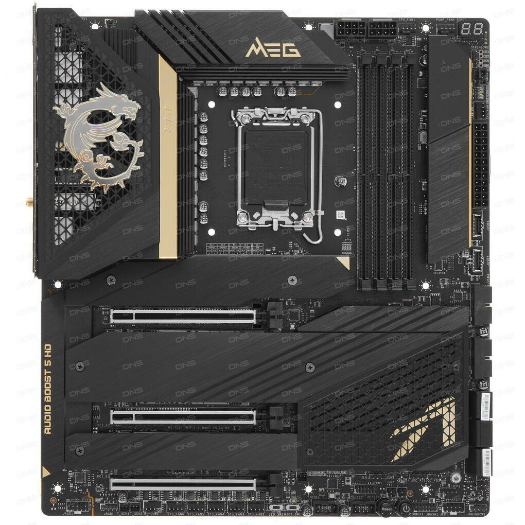 Материнская плата MSI MEG Z690 ACE (MEG Z690 ACE) - LGA 1700, Intel Z690, 4хDDR5-4800 МГц, 2хPCI-Ex16, 5хM.2, E-ATX