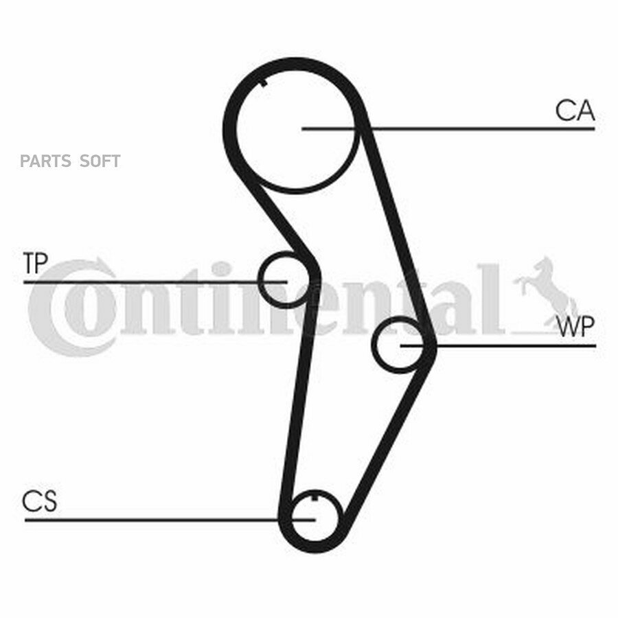 CONTINENTAL CT908WP1 Комплект ремня ГРМ (с помпой) (ремень 138 зуб. ролик помпа крепеж) ()