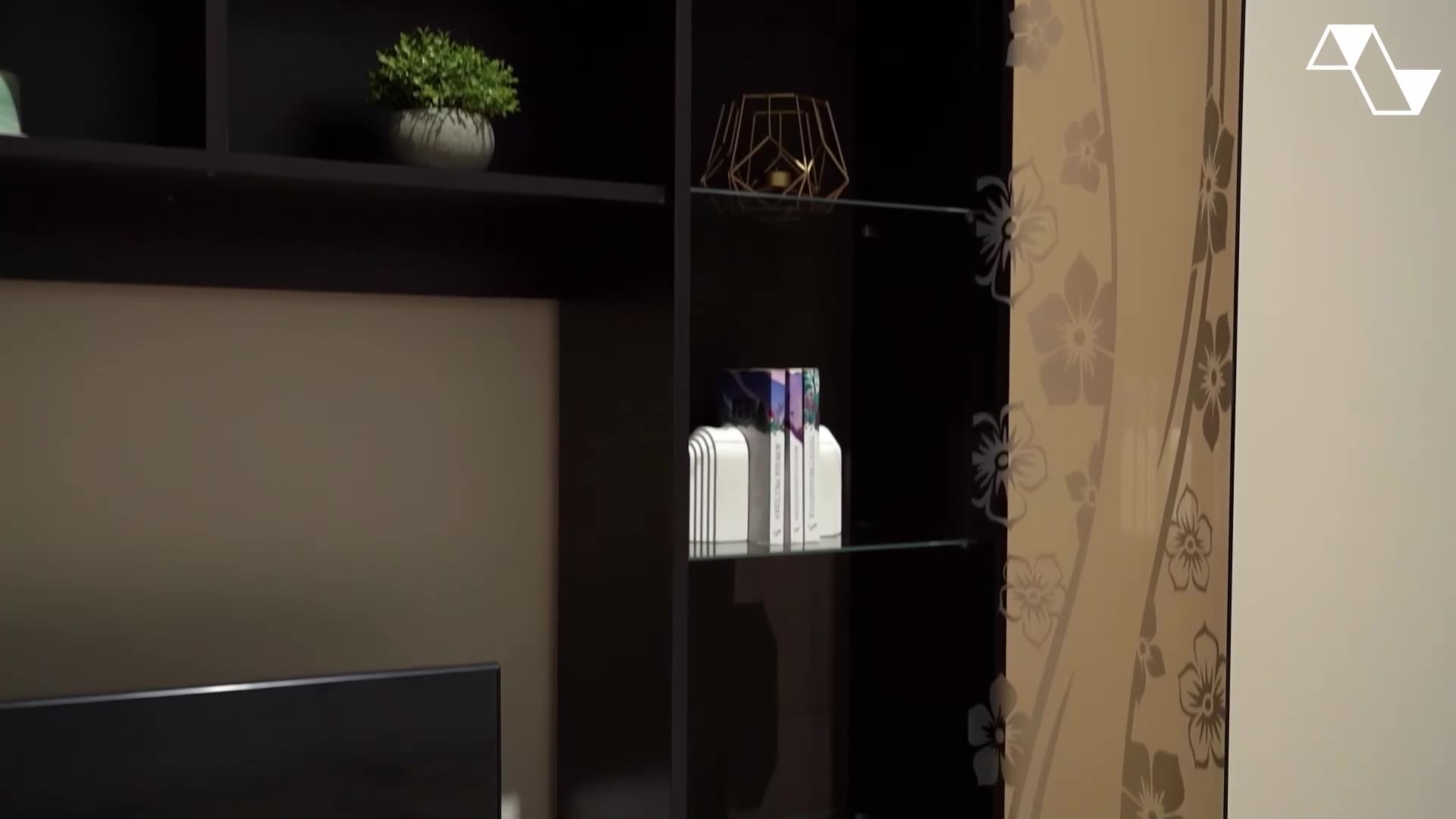 Стенка в гостиную под телевизор Нонтон Марта-15 венге / дуб белфорд, 200 см — фото 1