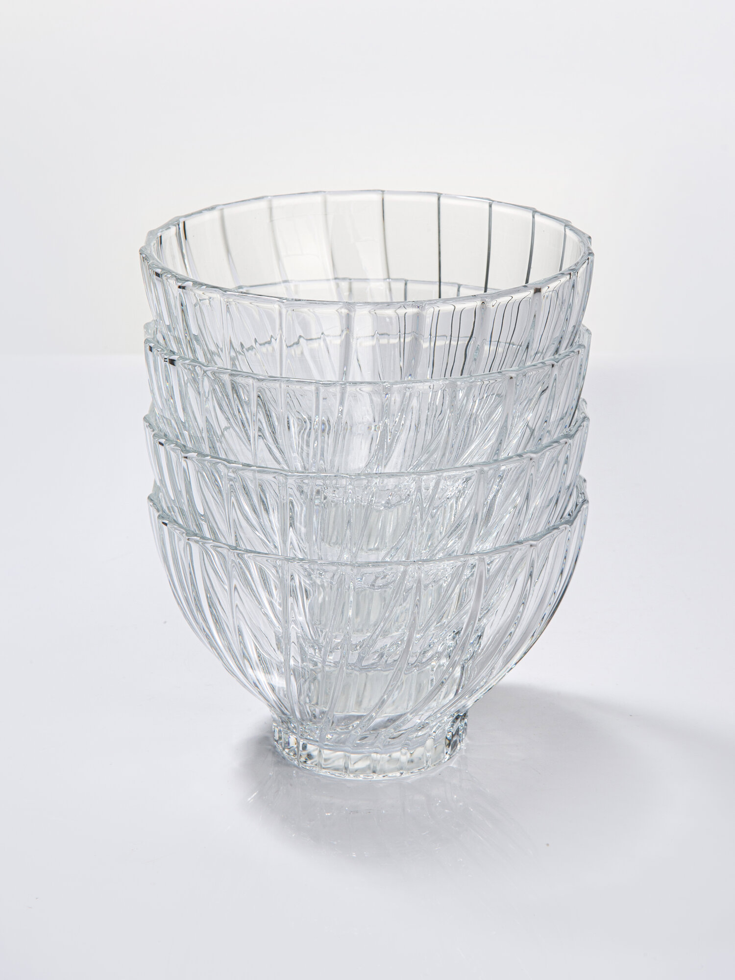 Салатник стеклянный Pasabahce "Букет", набор 4шт, стекло, прозрачные, 290 мл, — фото 1