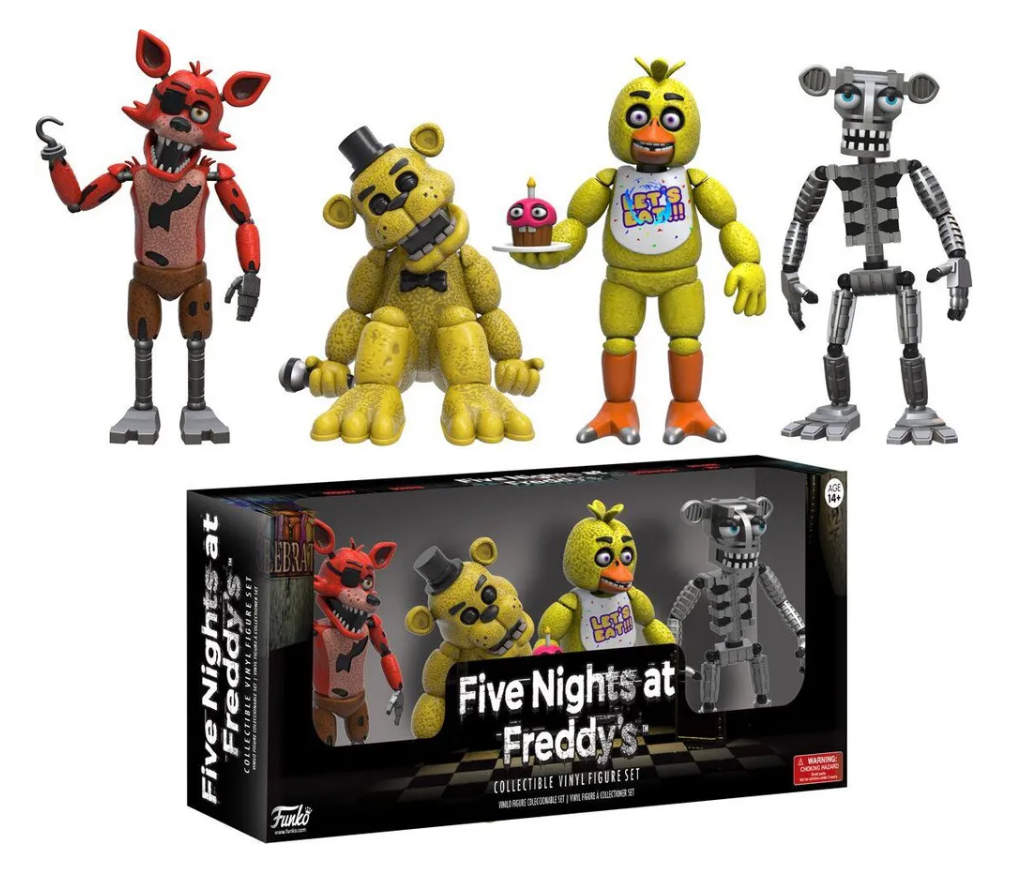(№1) Набор фигурок Аниматроники фнаф / Пять ночей у Фредди FNAF (4 фигурки по 5 см)
