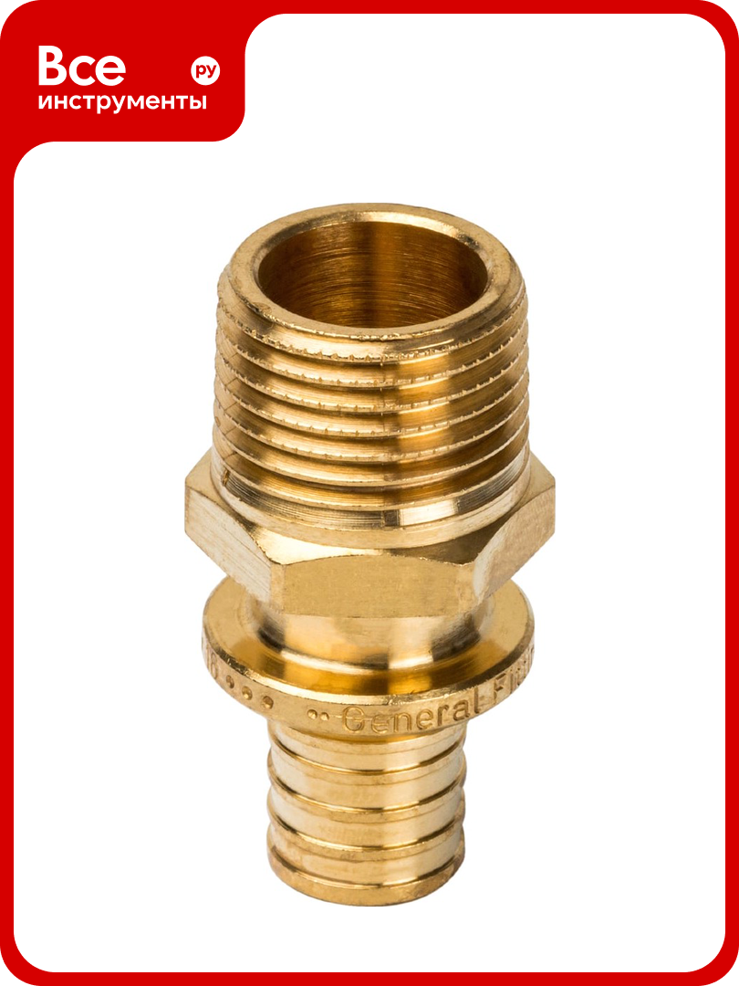 Переходник с наружной резьбой STOUT 16xR 1/2