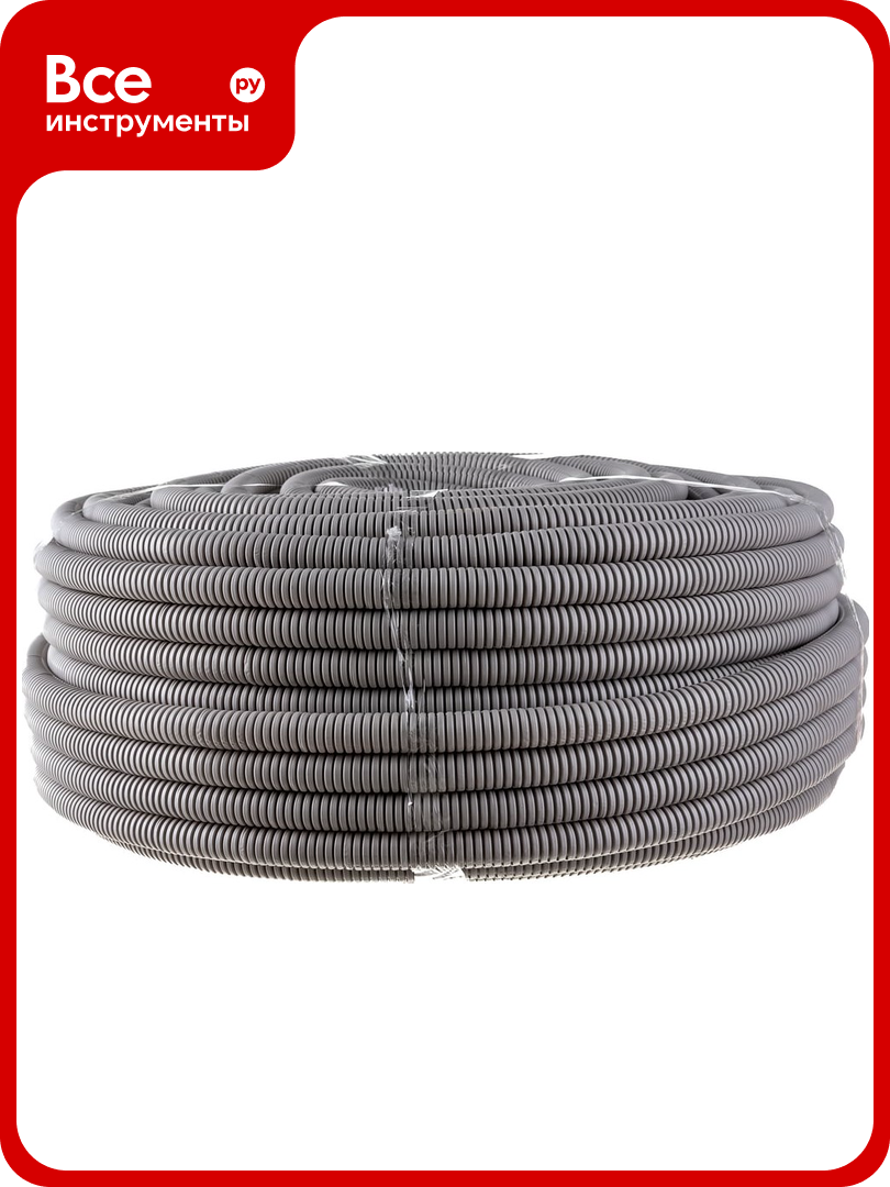 Гофрированная труба ЭРА ПВХ d 25мм с зондом легкая 100м Б0042999