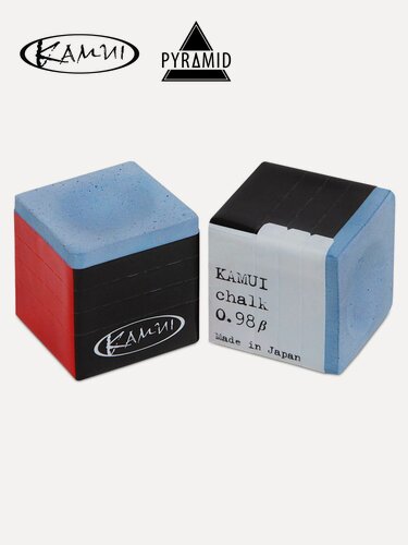 Изображение товара Мел для бильярда Kamui 0.98 Beta Pyramid Sky Blue, для наклейки, синий, 1 шт.