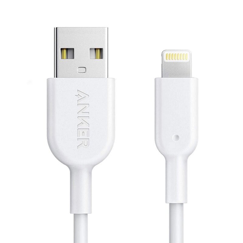 USB кабель Anker Powerline II with lightning connector 3ft C89 White (p/n A8432H22) — фото 1