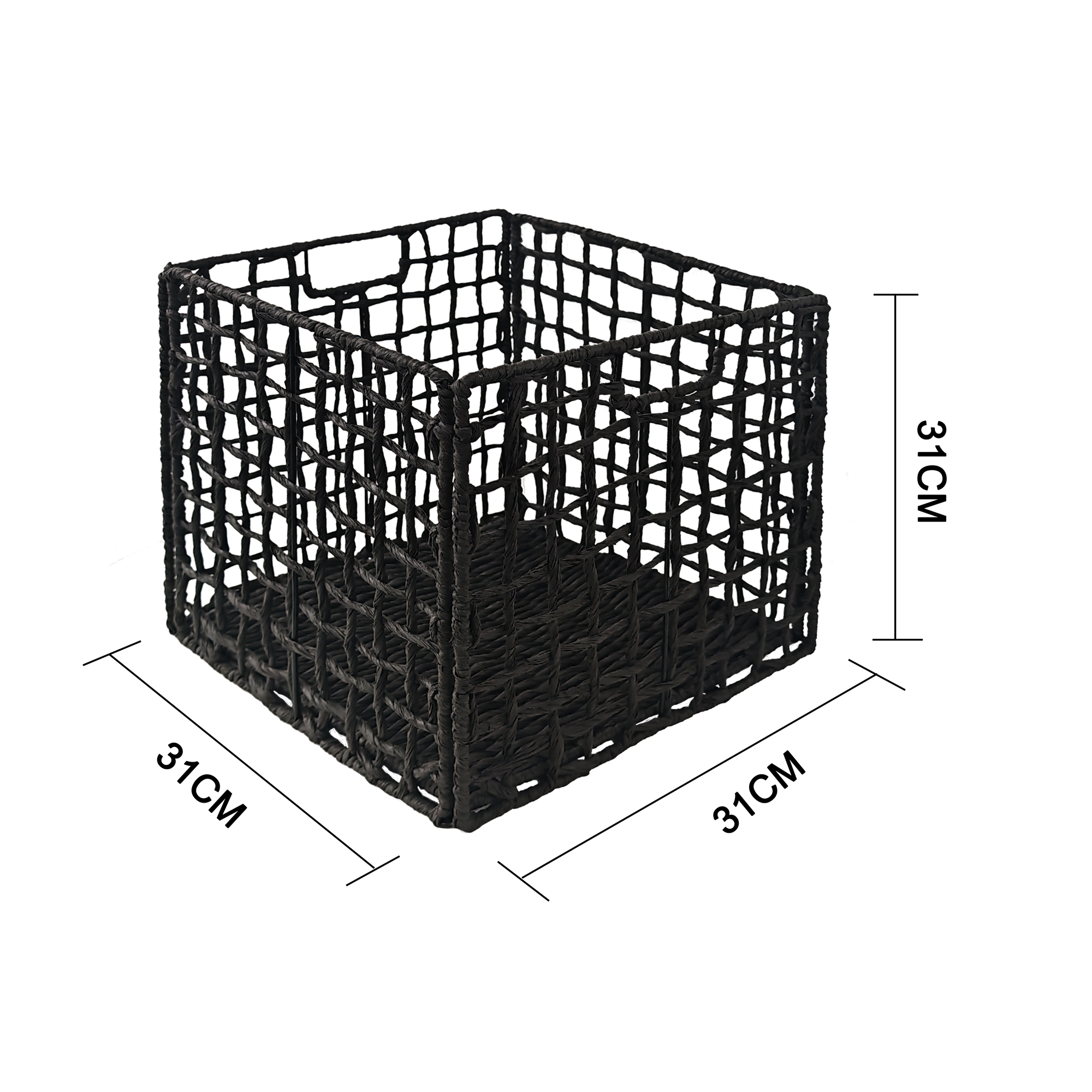 Короб-органайзер черная бумага L KONSENSA KUB