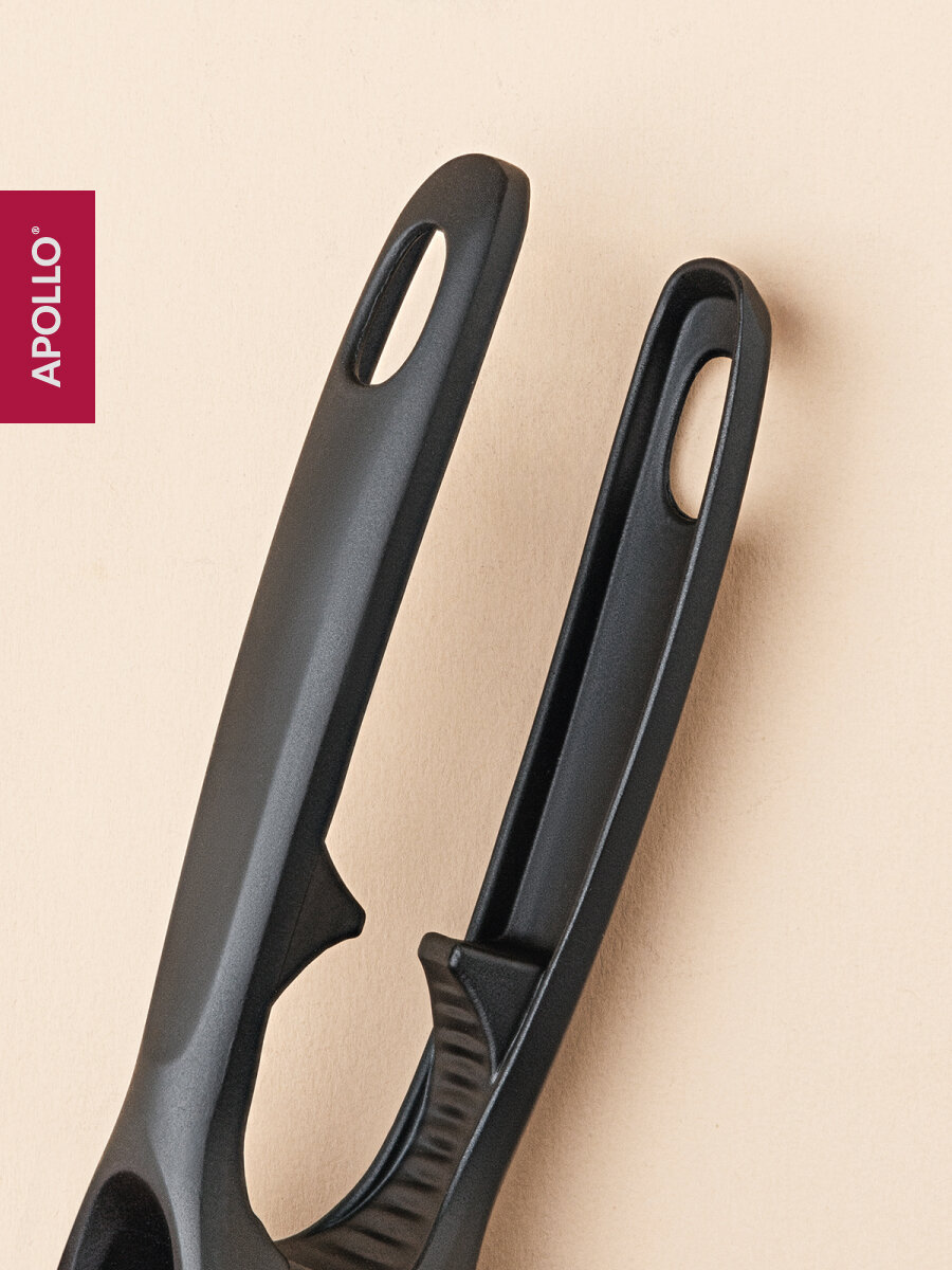 Пресс для чеснока, чеснокодавилка Apollo, цинковый сплав, черный — фото 1