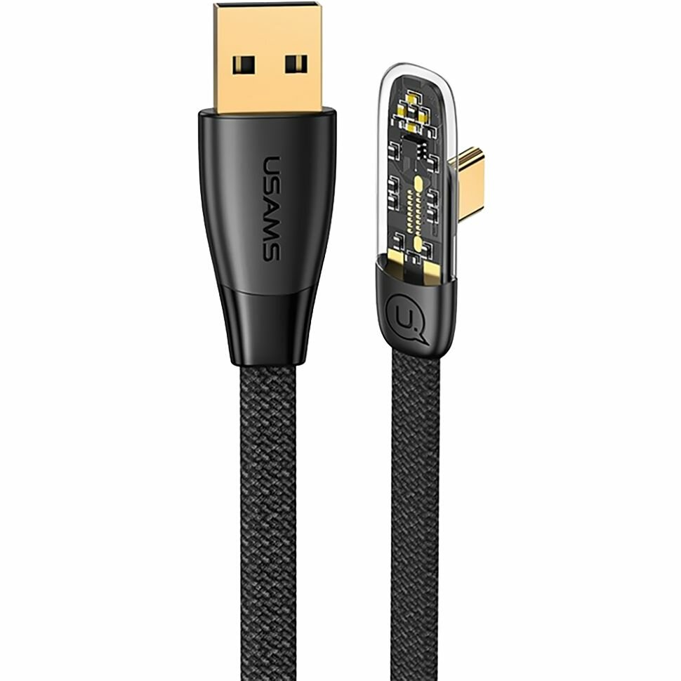 Кабель USAMS US-SJ585 USB - Type-C 6A 66W 1.2м Чёрный