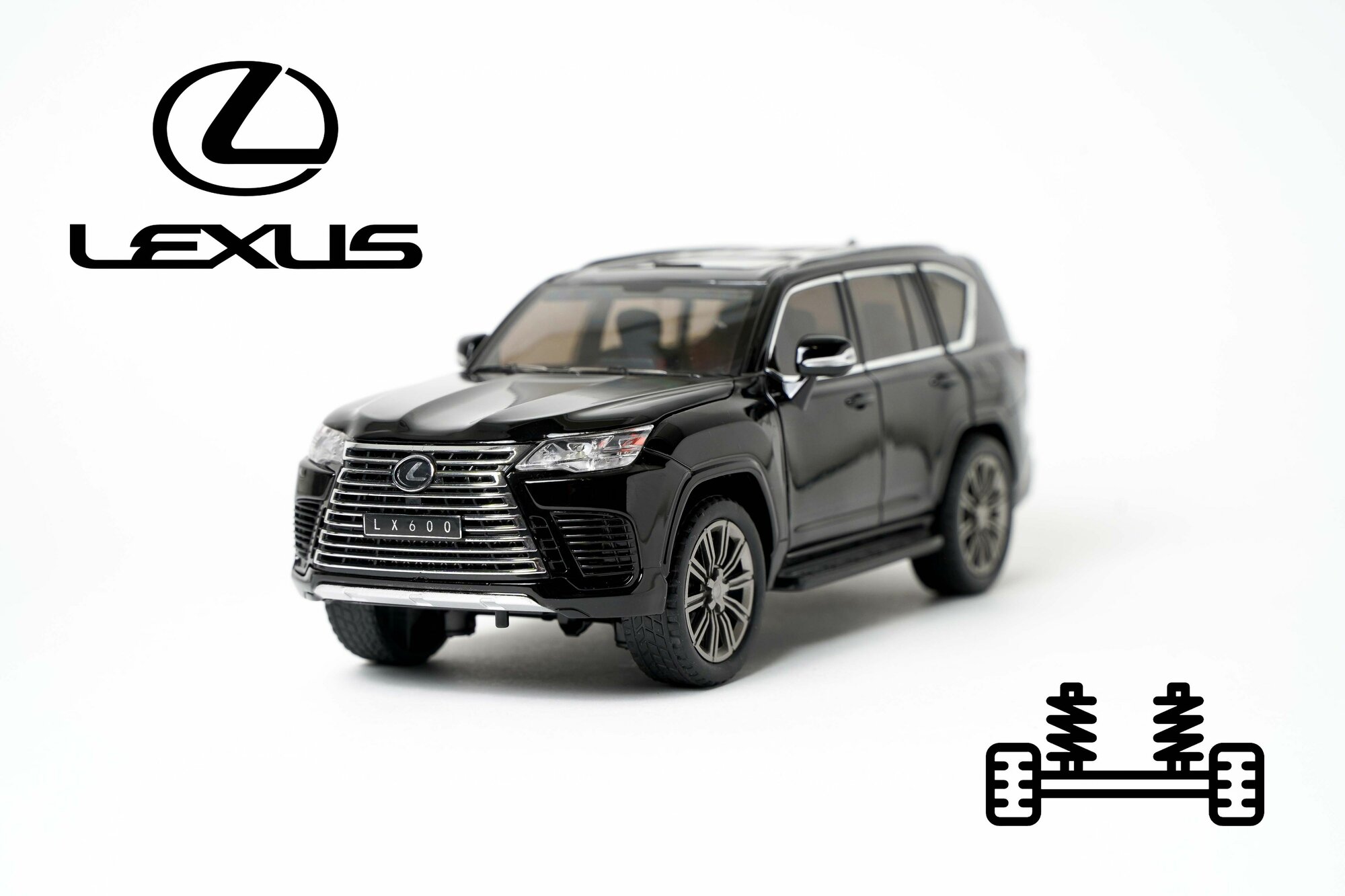 Модель "lexus lx600", 24 ручечный, металлический, масштаб 1:24, для детей от 3 лет