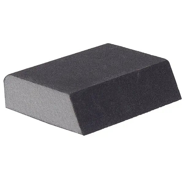 Губка шлифовальная абразивная четырехсторонняя Dexter P180 100x80x25 мм