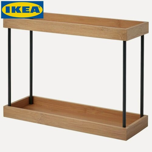 Изображение товара IKEA N LBLECKA органайзер для кухонной столешницы, металл/бамбук, 38x13x28 см