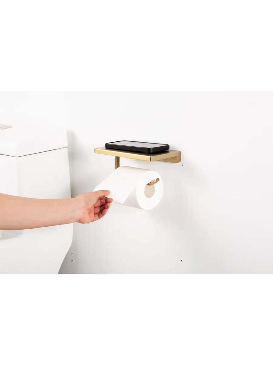 Бумагодержатель с полочкой настенный GAPPO G30803-3 — фото 1