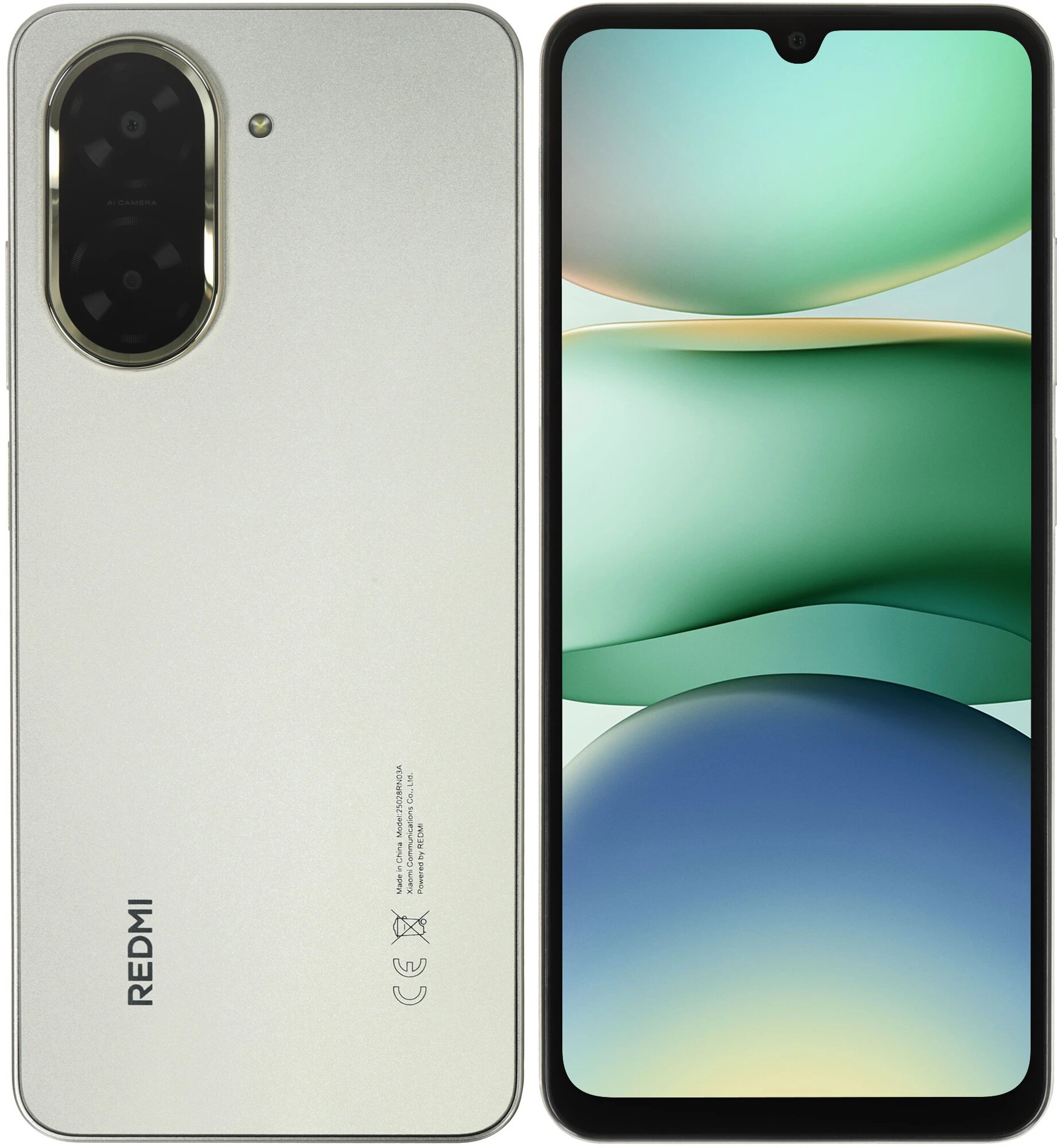 Смартфон Xiaomi Redmi A5, 4GB/128GB, 120Hz, IPS, ОС Android 15, Sandy Gold — фото 1