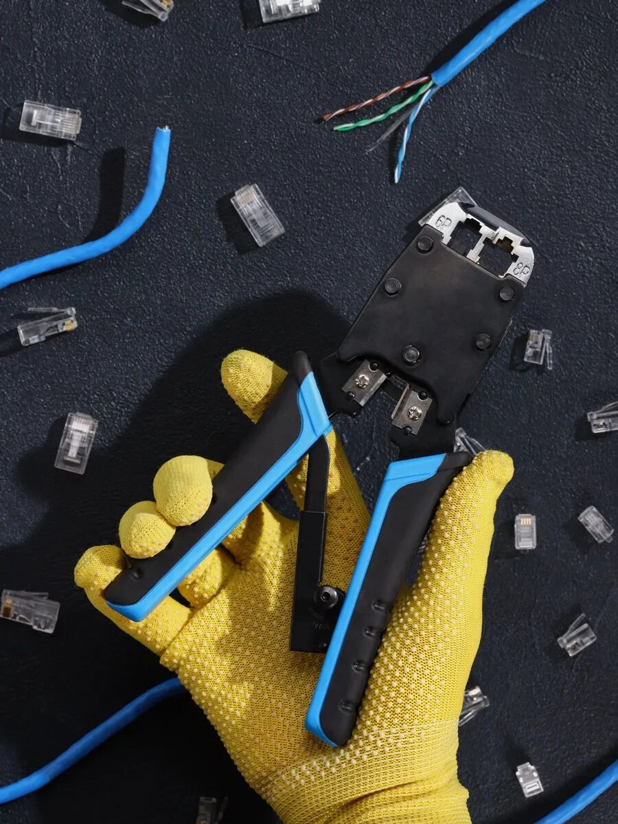 Кримпер для обжима витой пары RJ45 RJ12 RJ11