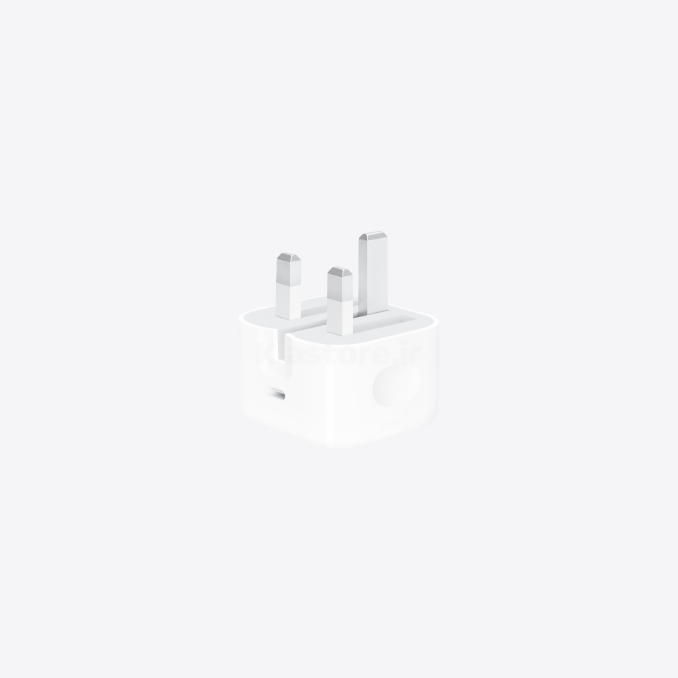 Оригинальное сетевое зарядное устройство Apple 20W USB-C (MHJE3B/A, 3-pin, UK Plug) — фото 1