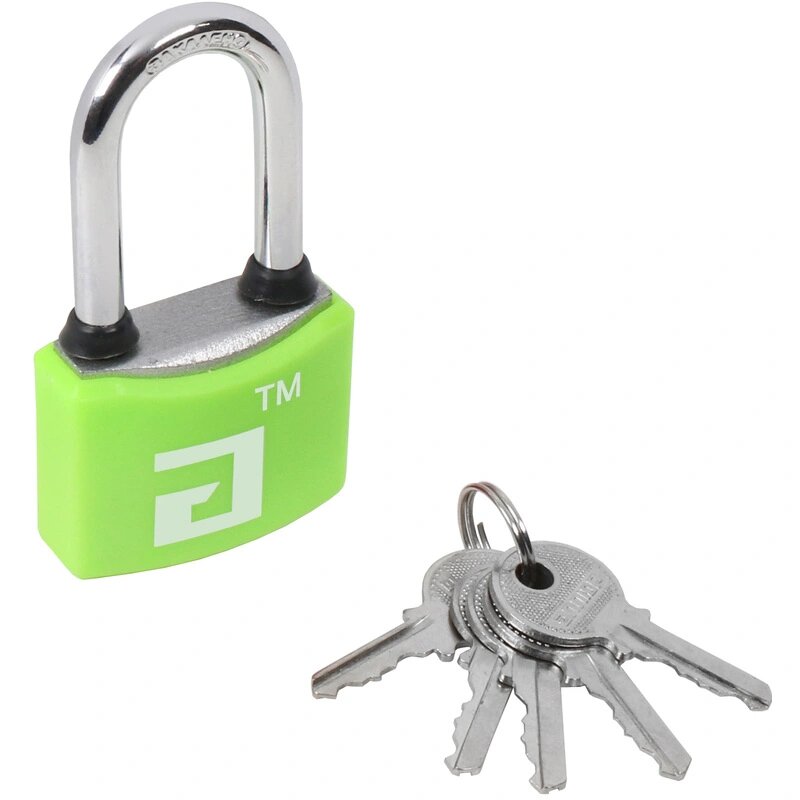 Замок навесной УЗК Аллюр ВС1Ч-364ПД (42xd=6x39) чугун зеленый(дл. дужка/5кл)