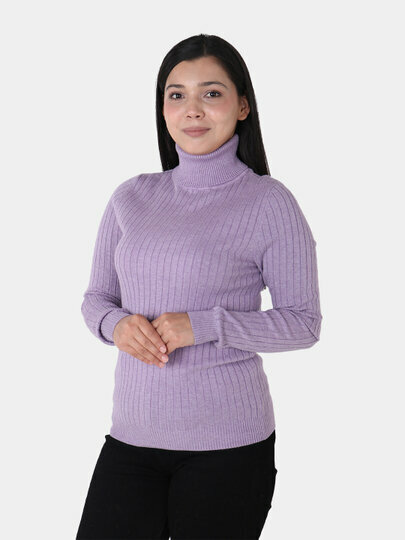 Водолазка , размер One Size, сиреневый — фото 1