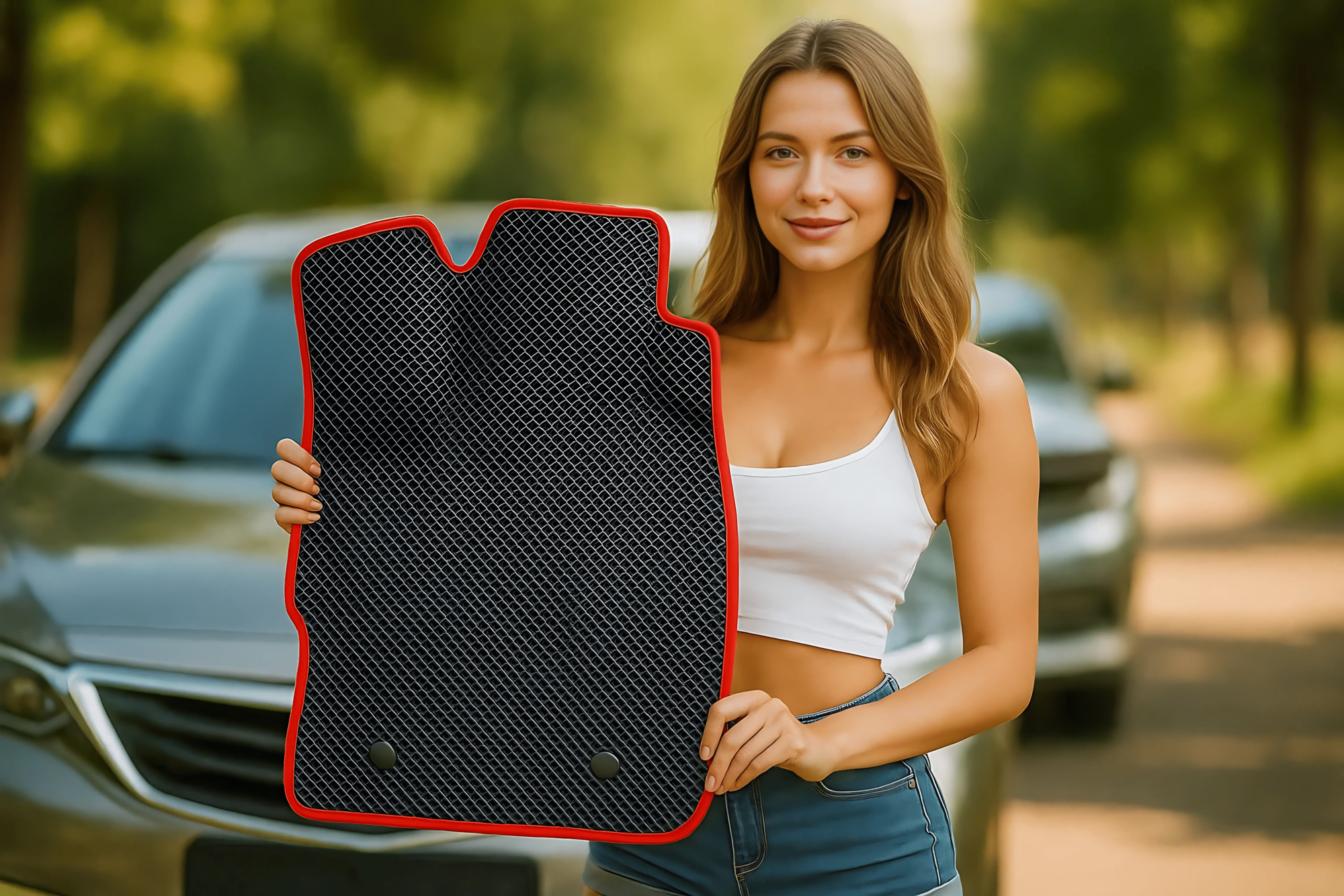 EVA ЕВА ЭВА Коврики для автомобиля Opel Mokka 1 2012-2019 С бортами черный цвет