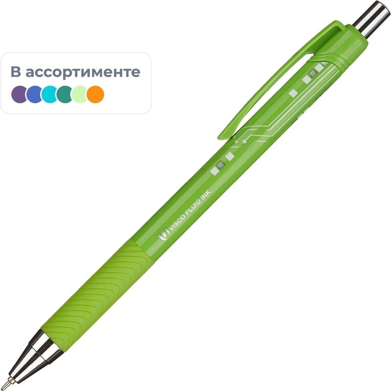 Ручка шариковая автомат  Unomax Unimax TOPTEK Fashion 0 5  син  мас  ман