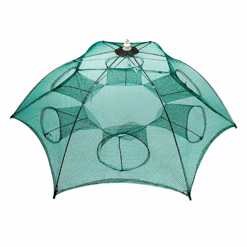 Раколовка зонтик на 6 входов  Кубарь  Верша паук для ловли раков и рыбы