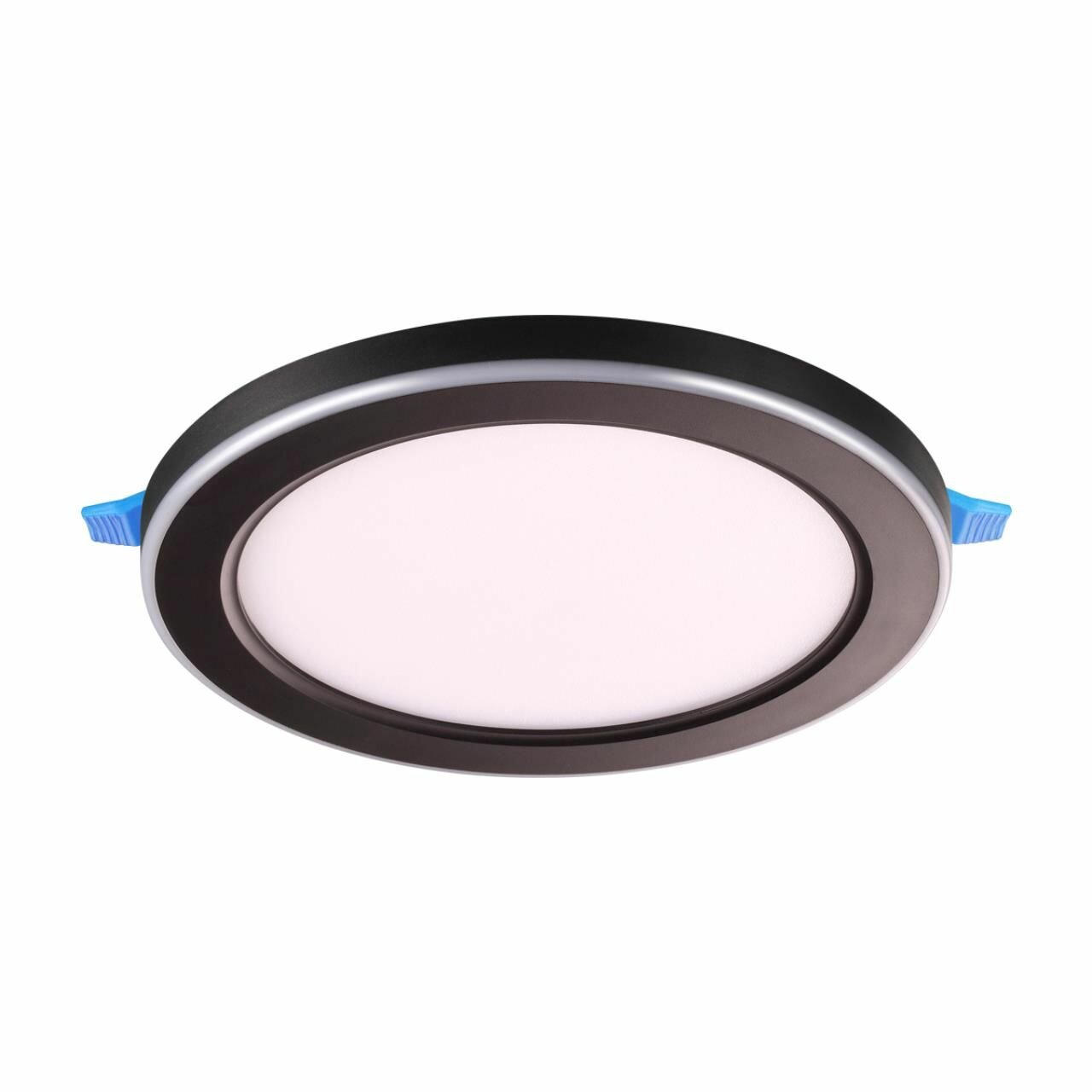 Светильник встраиваемый светодиодный (три сценария работы) NOVOTECH SPAN 359015 LED 12W+4W черный